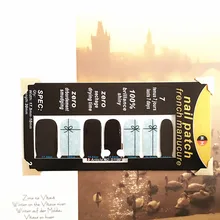 Blue And Black Nail Arts Sticker 14 pcs set Waterproof Nail Decal Art Sticker Gel Polish
