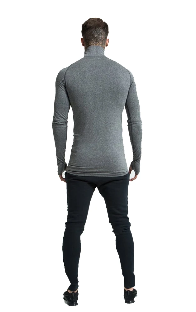 Download Wholesale Mens Long Sleeve Half Zip Compression Shirt Men ...