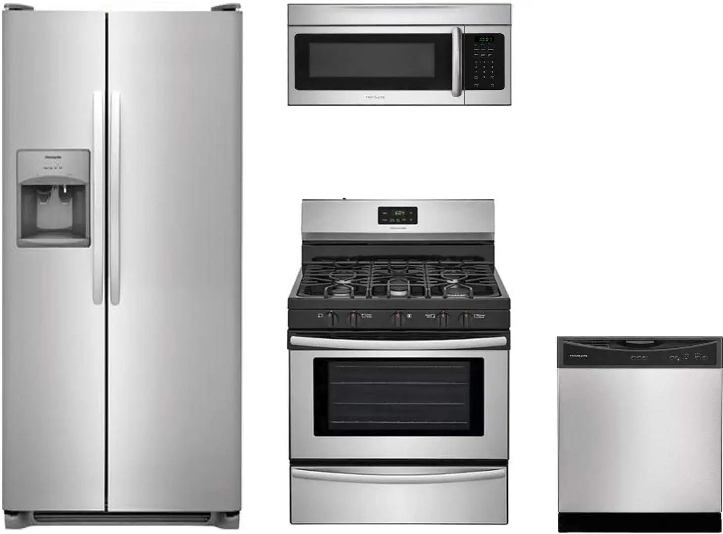 Built In Gas Range Find Deals On Line At Get Quotations Frigidaire 4 Piece Kitchen Package With Ffss2615ts 36 Side By Refrigerator Ffgf3052ts