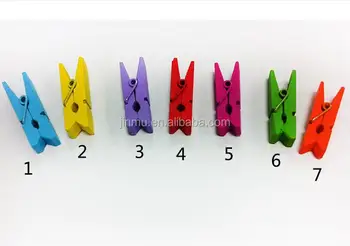 Colorful Custom Printed Clothes Pins Decorative Mini Clothespins Pegs