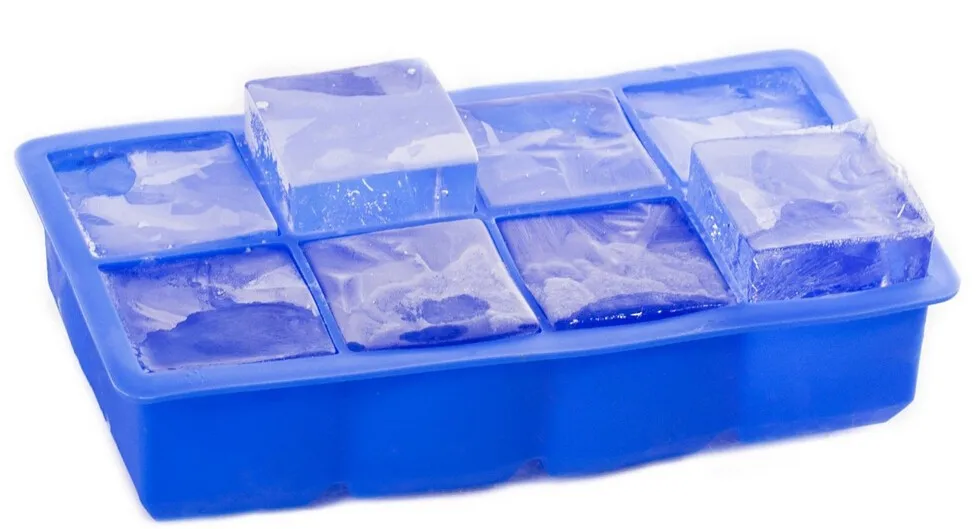 Extra Large Silicone Ice Cube Tray,Jumbo Size 2 Inch Ice Cube Maker For