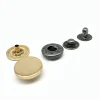 15MM golden color snap button with 633# spring down 3 parts