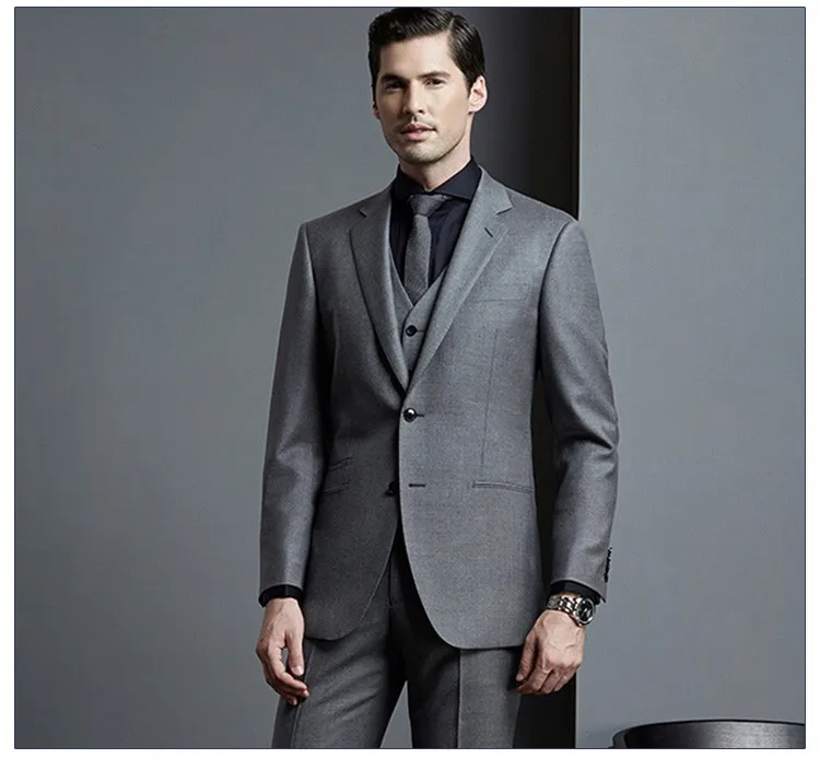 Bespoke Suit Dress Sample Formal Tailor Made Slim Fit Suits For Men ...