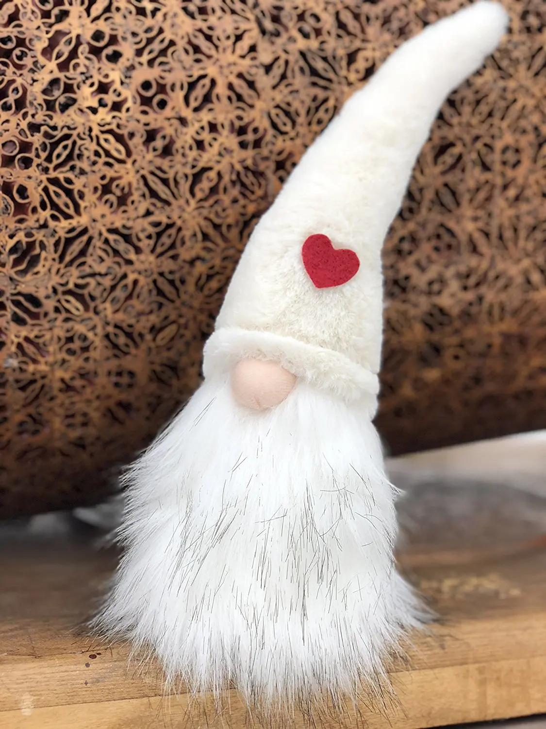 Factory Wholesale Big Nosed White Woolen Hat Fabric X Mas Felt Gnome
