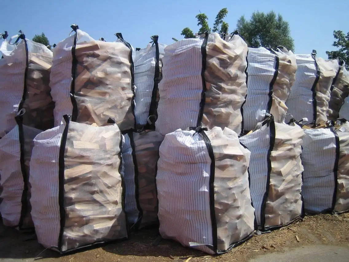 China High Quality ventilated pp jumbo bag breathable  firewood bulk bag fibc big bag