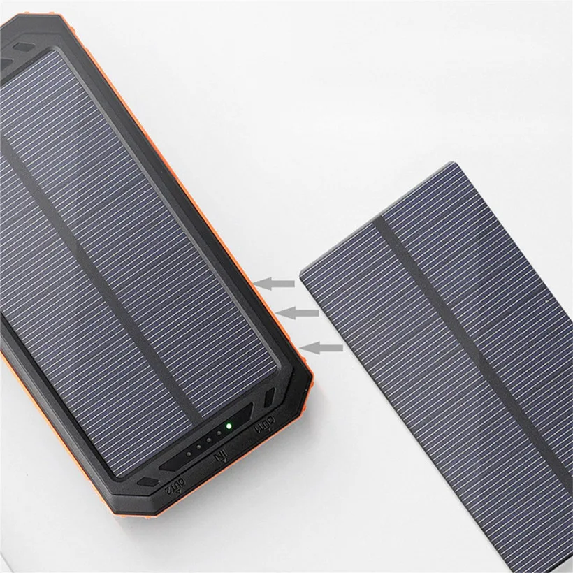 Solar power bank 24000mah mobile charger power bank battery for samsung - ANKUX.COM