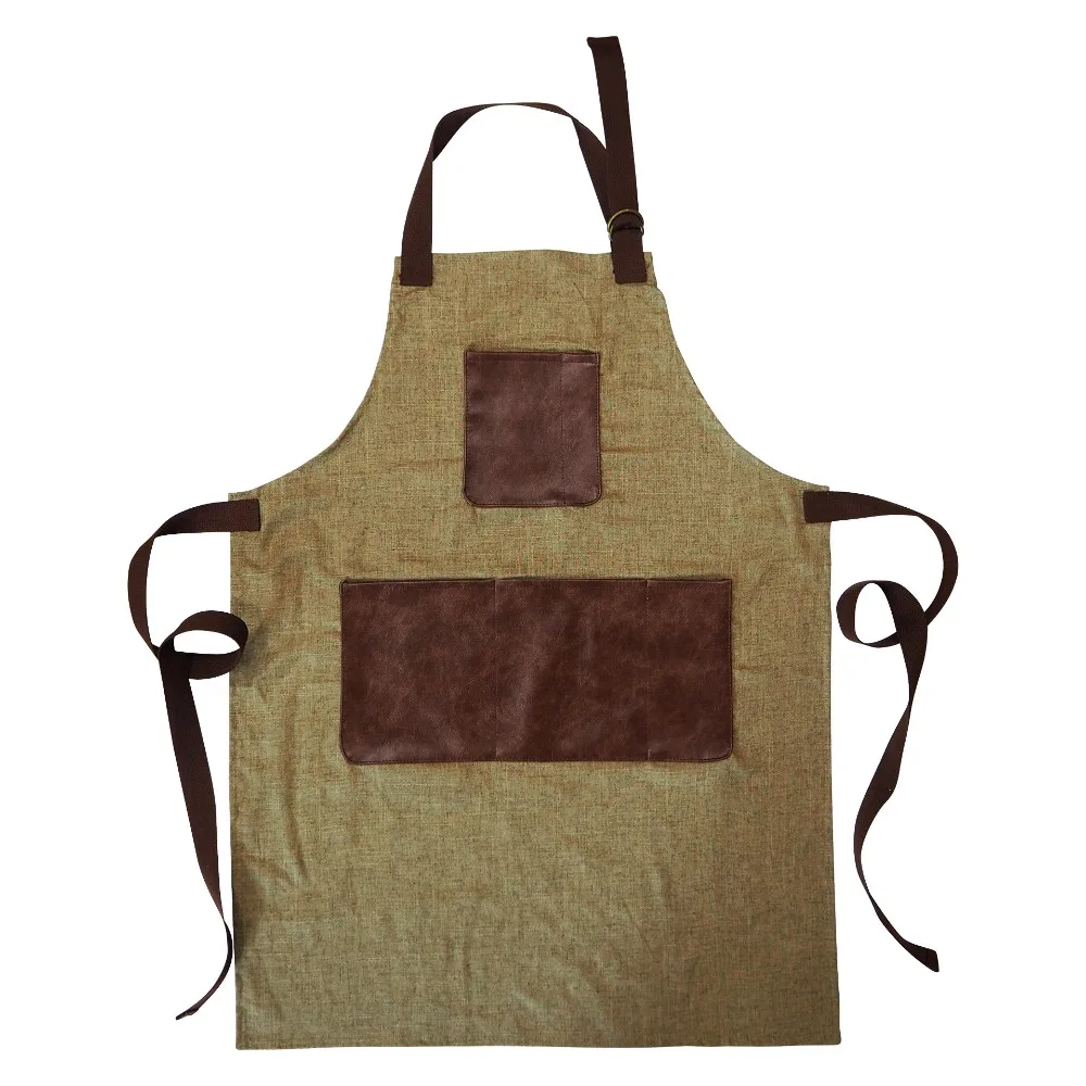 Custom Plastic Coated Apron Adjustable Neck Tie Pvc Work Apron 