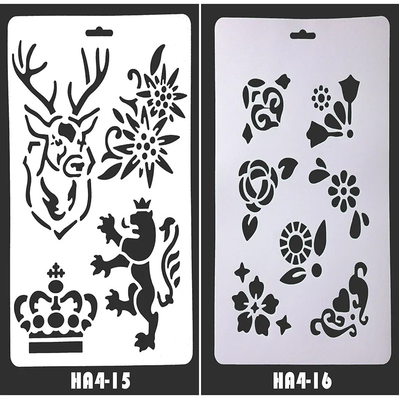 New Style Alphabet Journal Stencils Journal Embellishment Stencils Plastic Drawing Stencils