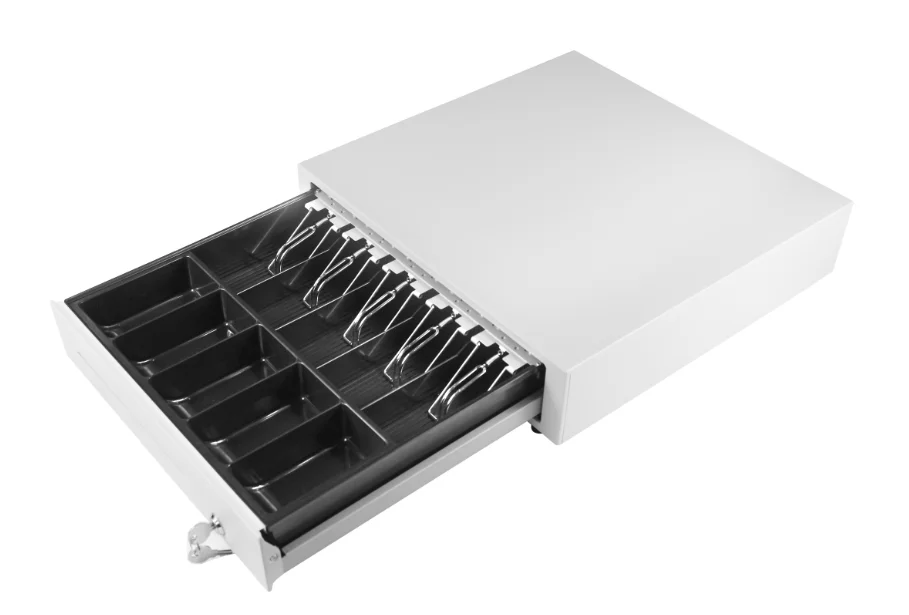 White/black Top Selling Cash Drawer For Pos Terminal With 4 Bill 5 Bill