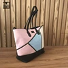 Women PU beading travel big stylish lady shoulder handbag for daily dating