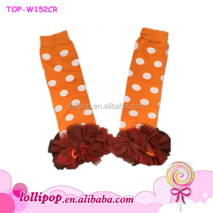 Soft Cotton Print Red Heart Pattern Ruffle Style Baby Girls Tutu Leg