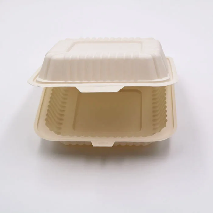 cornstarch clamshell food packaging container