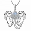 Latest Arrival Wholesale Silver Lovely Elephant Pearl Cage Unique Crystal Ball Pendant for Baby