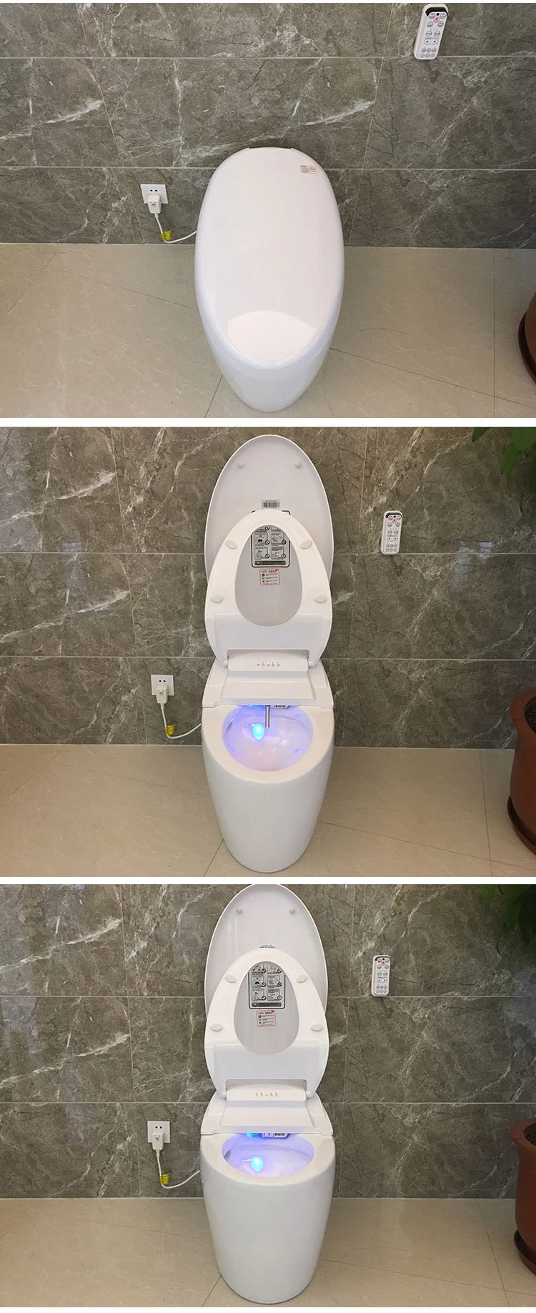 new design Modern ceramic bathroom intelligent wc Automatic smart toilet