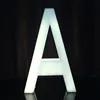 Factory Supply Luminous Letters Decoration Light 3D Letter A Solor Recharging RGB Letter Table for Outdoor