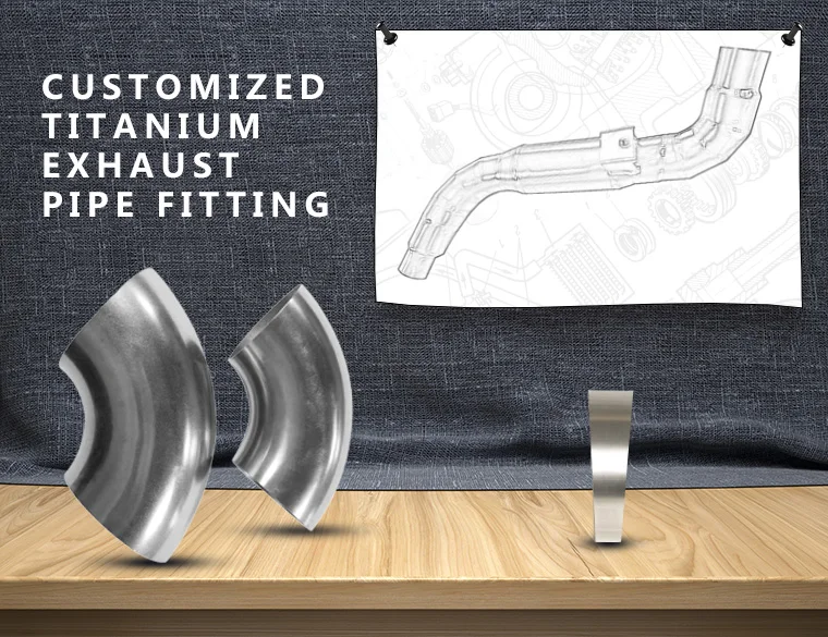 Gr2 titanium mandrel bends 90 degree elbow for exhaust pipe fittings