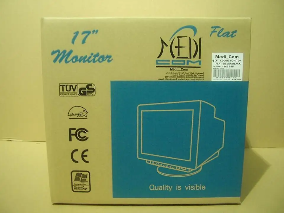 NEW CRT Computer Monitor Flat/Normal