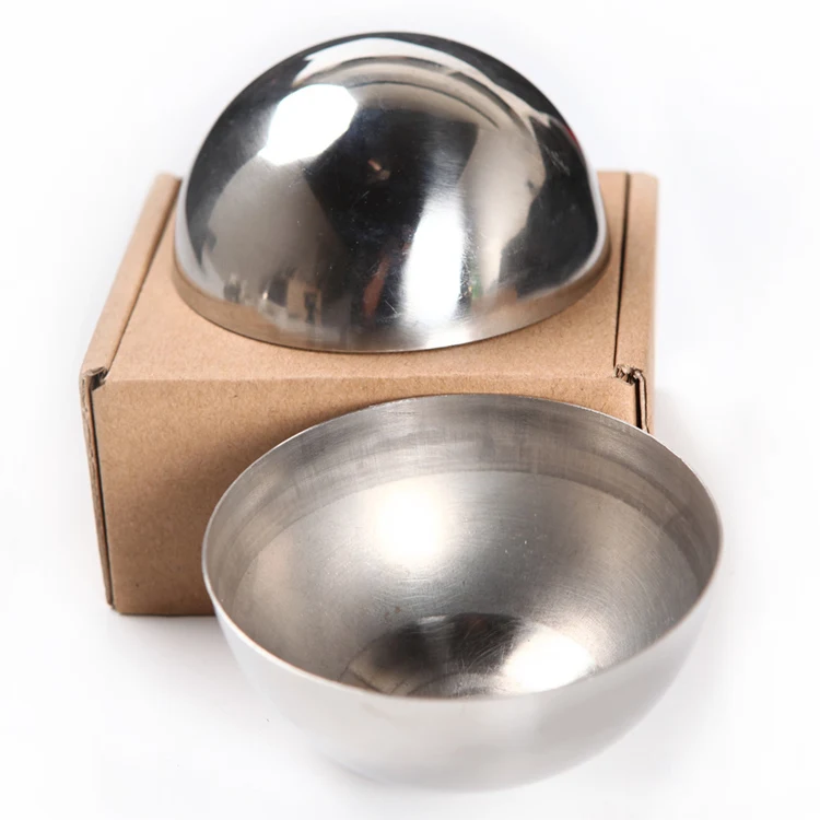 25mm 45mm 55mm 65mm 75mm 85mm Polished Stainless Steel Bath Bomb Moulds