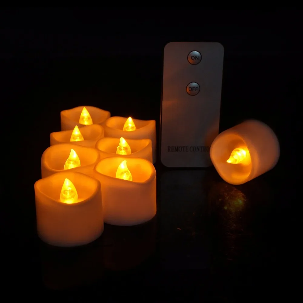 Candele LED Koelaa Con Fiamma Tremolante - Vetro Bianco, Telecomando, Timer, Per Natale E Decorazioni - Foto 3