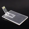 giveaway gadget high quality transparent card usb flash drive usb memory card