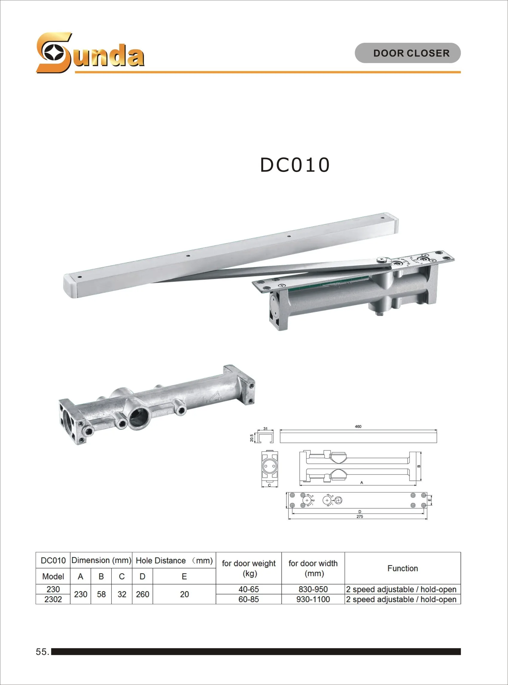 Popular Automatic Concealed Door Closer With High Quality Dc010 Buy