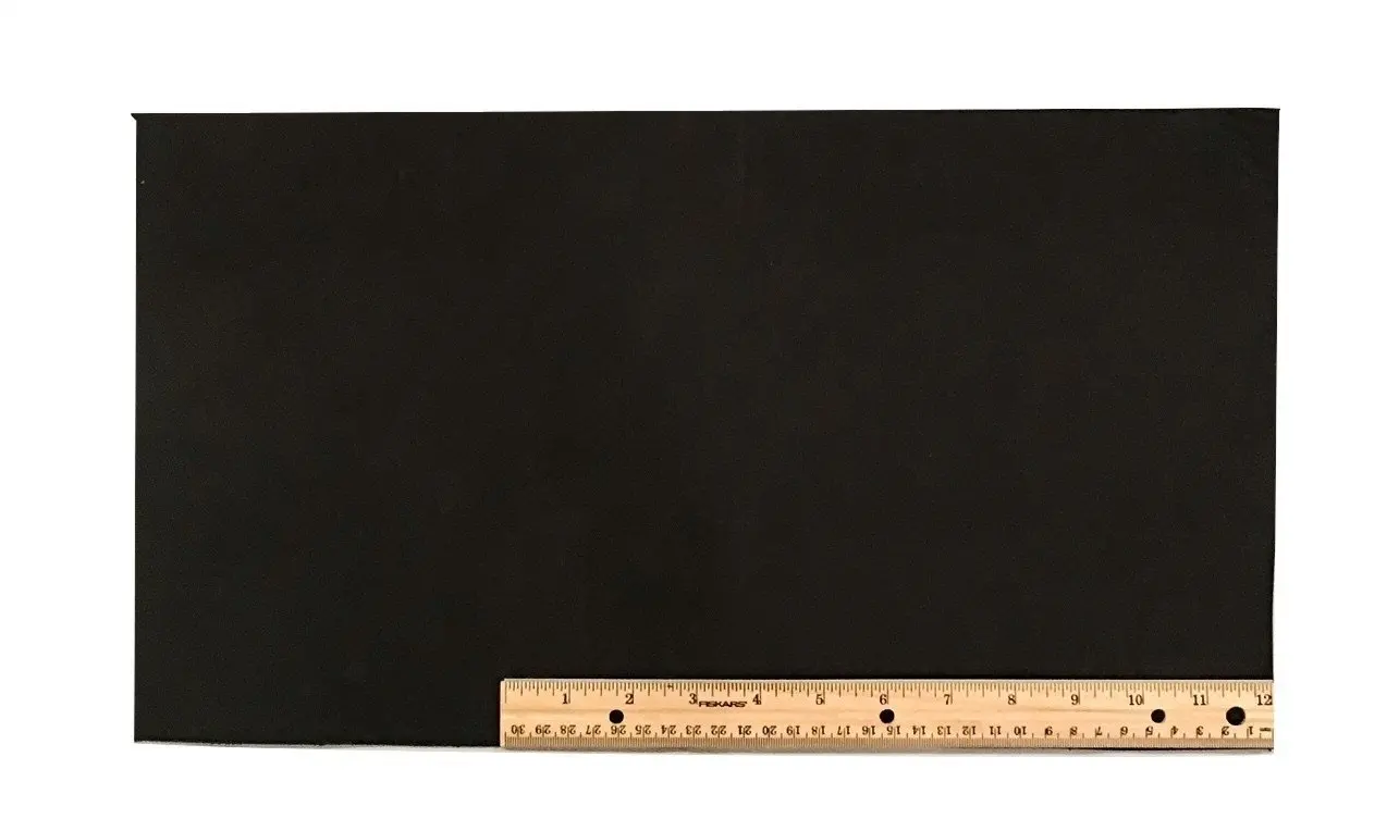 Scrap Lace Leather Black Cowhide 10" X 18" Piece #L400