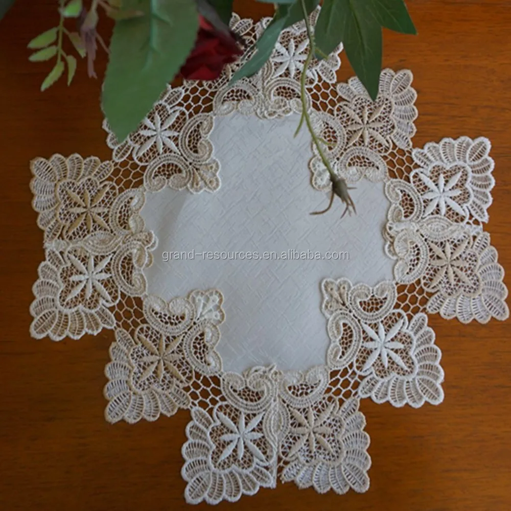 Plain Place Mats Table Embroidered Flower Cutwork Placemats Buy Embroidery Placemat