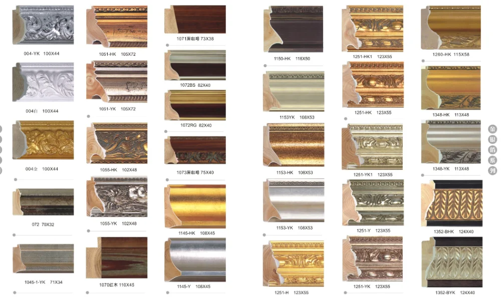 wood antique picture frame moulding