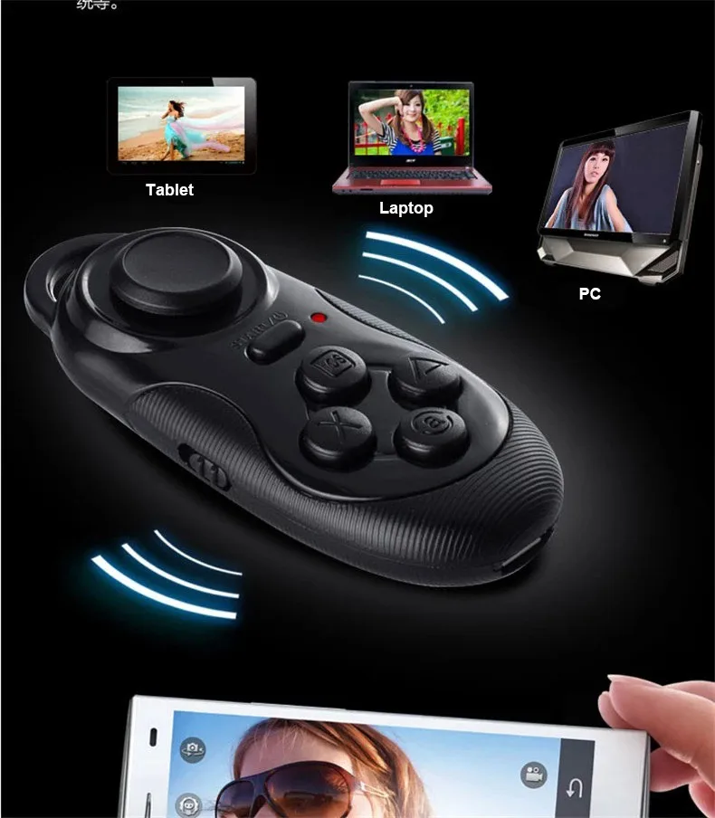 accept small order mini Wireless Bluetooth Game Controller Joystick for Android / iOS for iPhone ,mini joystick gamepad