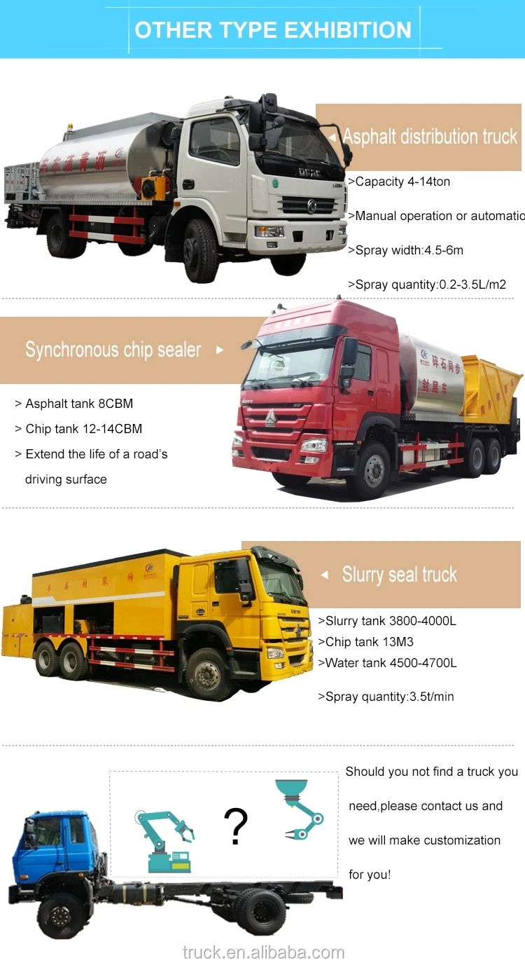 14Cbm Bitumen Distributor Truck Bitumen Spraying Truck Bitumen Truck