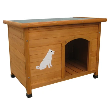 Kayu Di Luar Ruangan Pasokan Hewan Peliharaan Rumah Anjing Kandang