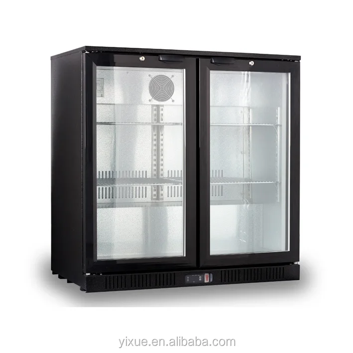 330l Hot Sale Commercial Three Sliding Door Bar Fridge Buy Three Door