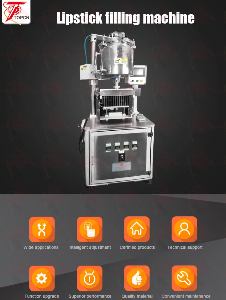 12 Heads Automatic Lipstick Lip Balm Filling Machine Lipstick Making