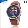 Fashion Jeans Quartz Men Women Cute Cartoon Everything Will Be Ok Watch Relogio Feminino Casual Luxury Watches MW-16