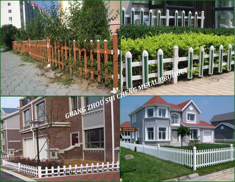 Cheap White Pvc Vinyl Picket Fence/white Vinyl Privacy Fence Panels/ Plastic Pvc Garden Fences