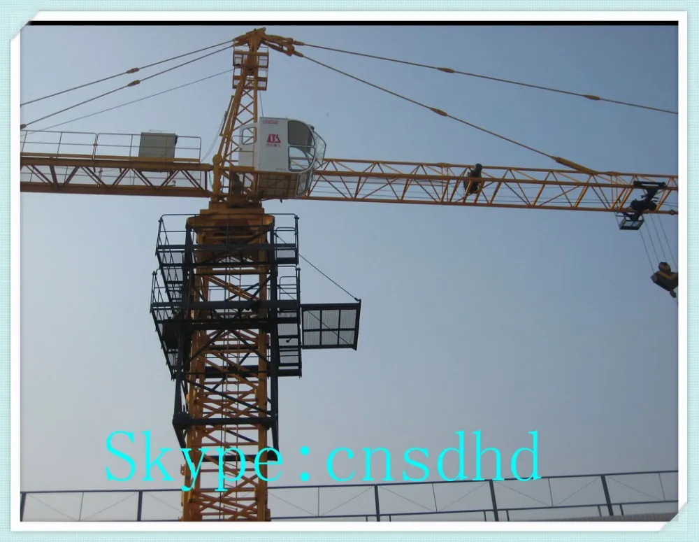 Hongda 3t mini tower crane with 38m jib length tower crane