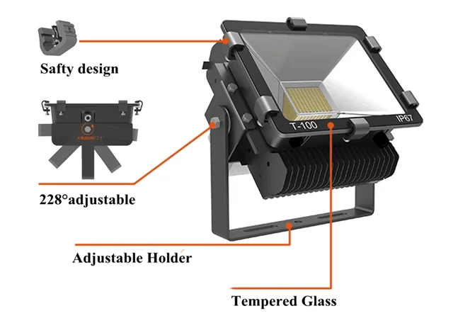 300w led tennis court led flood light