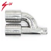 low price muffler / exhaust pipe tips mirror polished stainless steel "y" shape dual outlets for all car