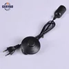 Professional Factory Europe type Eu 2 pin round plug wire foot switch E27 lamp holder cord assembly