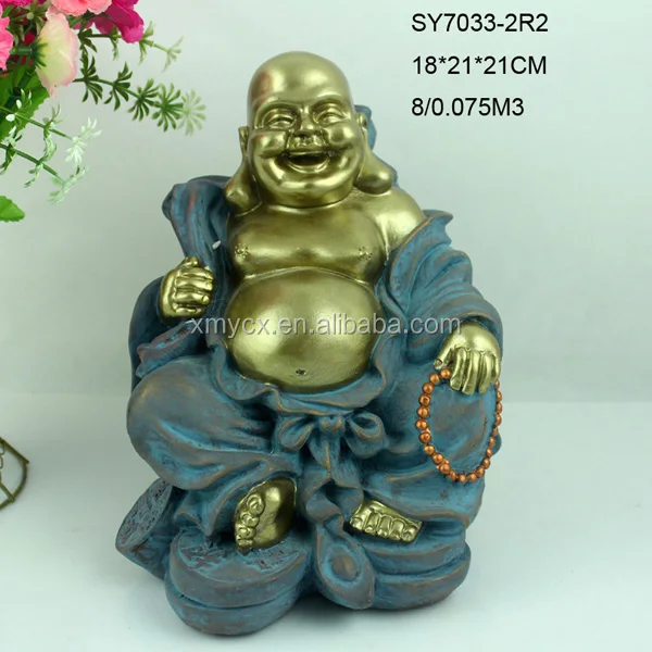 resin laughing buddha statue