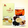 2019 New skin beauty flavored Chinese crystal sugar lemon rose red dates black tea Combination dried flower herbal tea