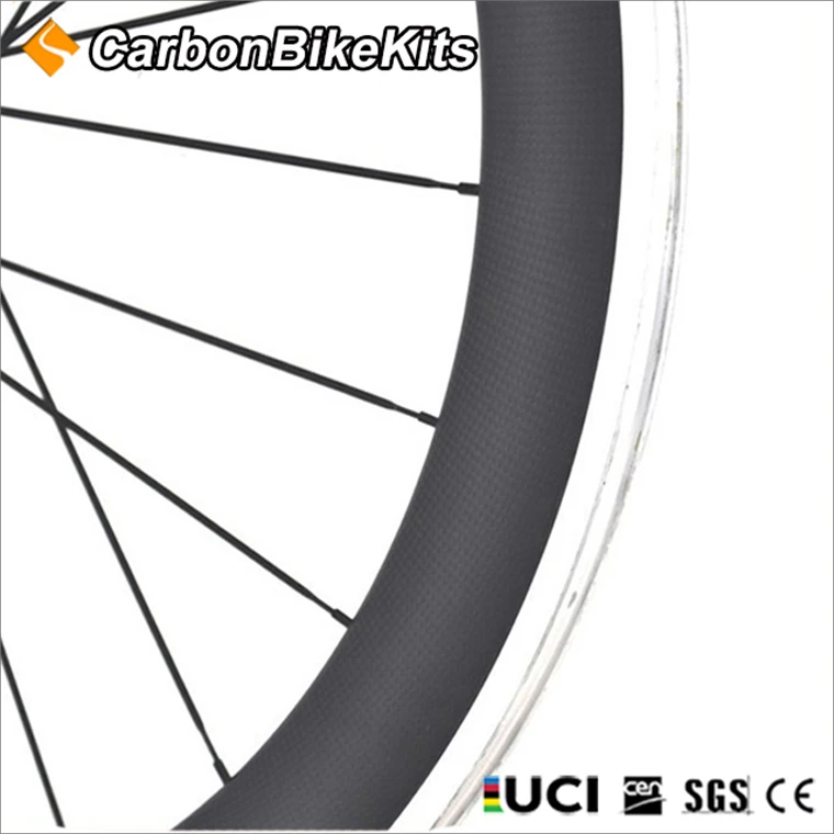 Carbonbikekits 38mm 50mm 60mm 90mm Clincher Aluminum Braking Surface