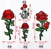Large Rose Flower Patch For Clothes Sew On Patch Applique Embroidery Piece Of Clothes Decoration Repair Hole