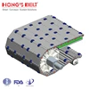 Free assemble modular plastic belt with rollers
