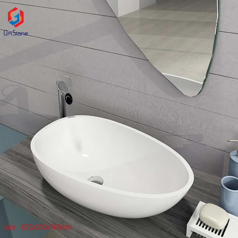 GM-2002 Italian designed solid surface artificial stone basin