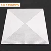 new interior metal false ceiling for restaurant newest design aluminum metal clip in perforated square ceiling tiles