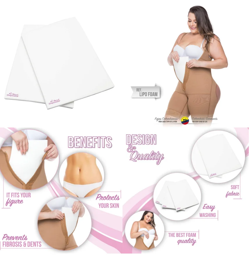 Lipo Foam Individual Sheet 8x11in After Surgery Liposuction Medical Grade Flexible Lipo Foam Individual Sheet 8x11in After Surgery Liposuction Medical Grade Flexible