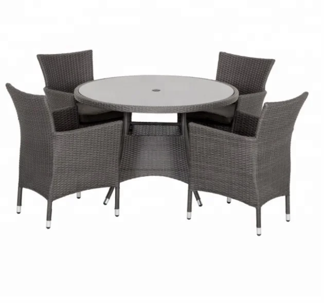 India Rattan Furniture Plastic Rattan Material Weatherproof Furniture