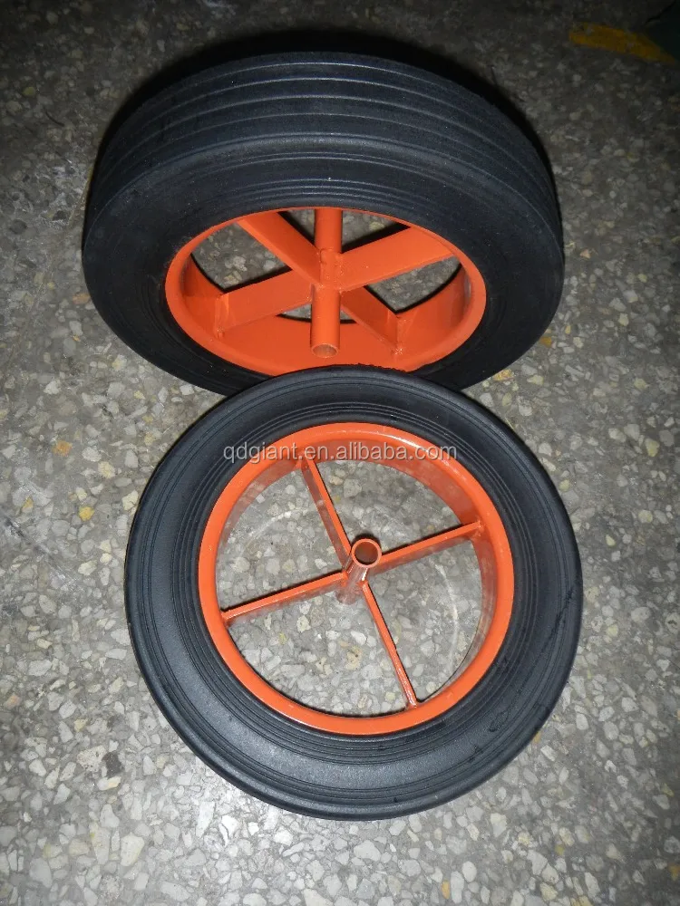Solid Rubber Wheel with Metal Rim