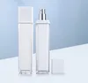 Private Label 100ml Luxury Acrylic Square Mist Spray Facial Toner Pump Bottle Double Wall Bottle Cosmetic Packaging
